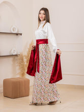 Yasmin Elegant White Satin Thob Dress