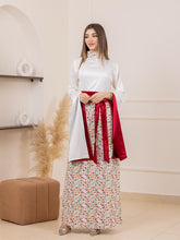 Yasmin Elegant White Satin Thob Dress