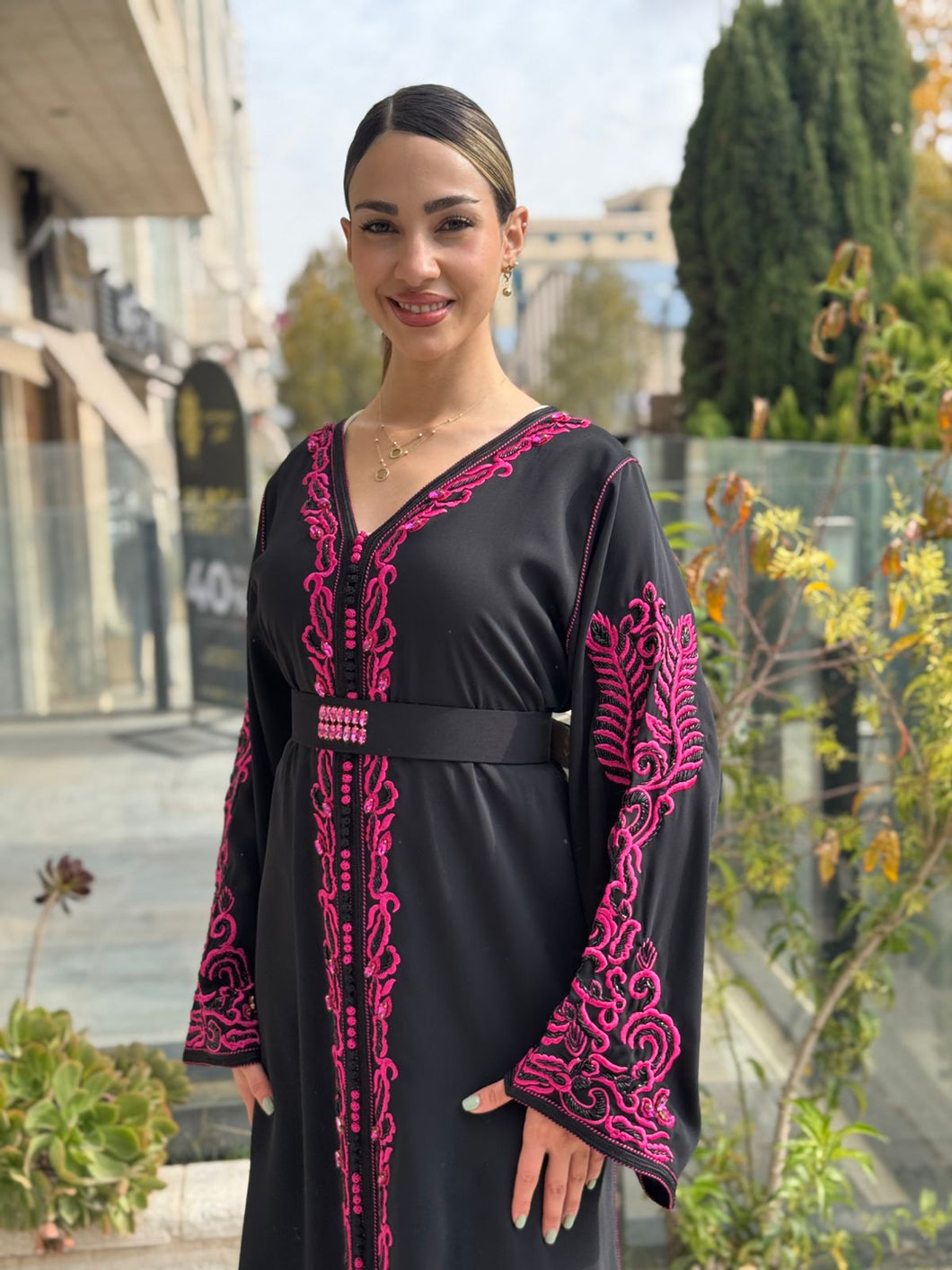 Moroccan Caftan with Exquisite Traditional Embroidery and beads